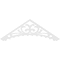 Ekena Millwork Pitch Genova Architectural Grade PVC Gable Pediment, 36"W x 6"H x 1"P (4/12) GPP036X006X100GEN - alternate 2